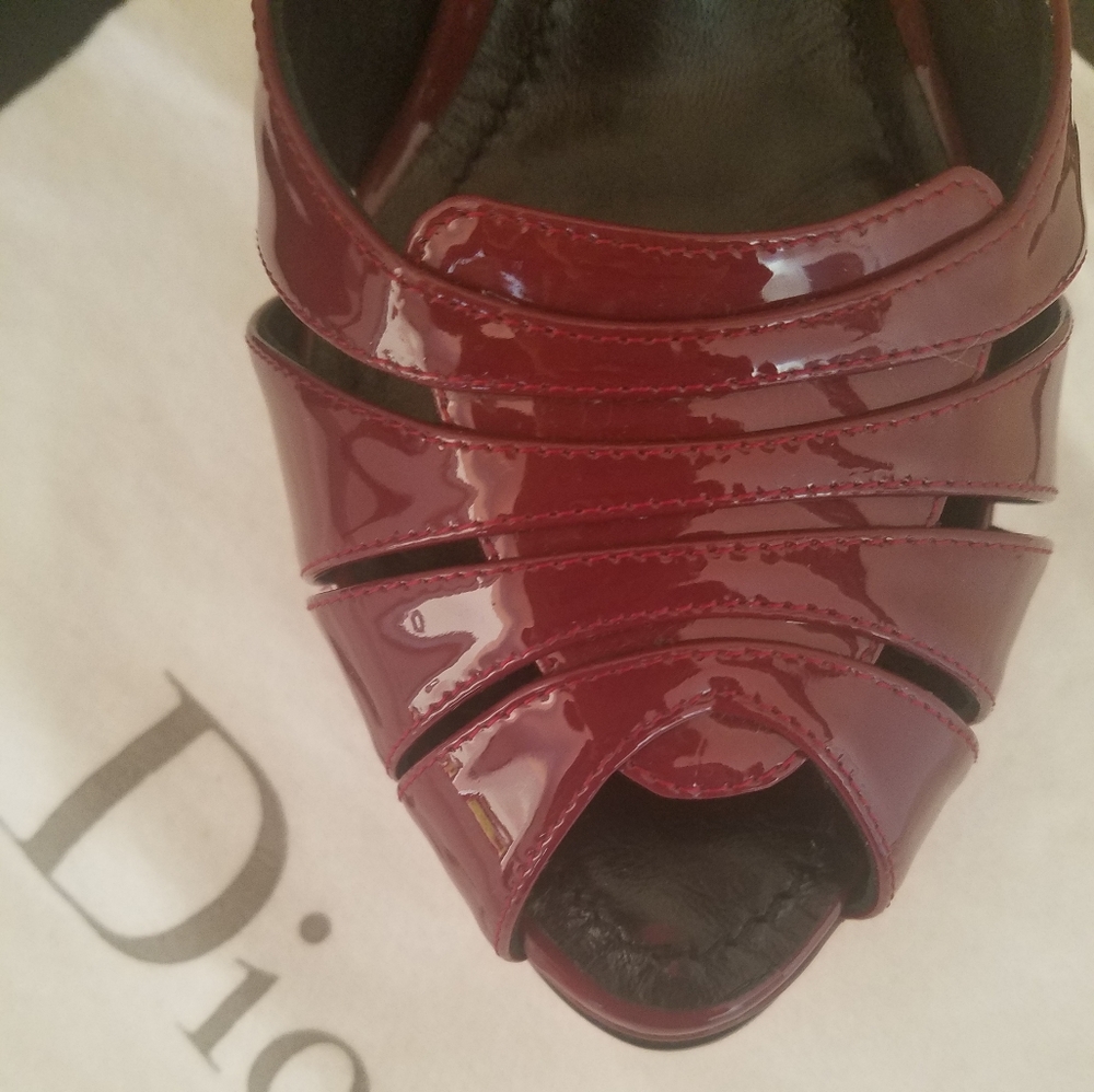 Christian Dior open toe high heels